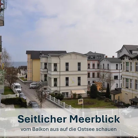 Ahlbeck, Medici - Seitlicher Meerblick * Ostseebad Heringsdorf